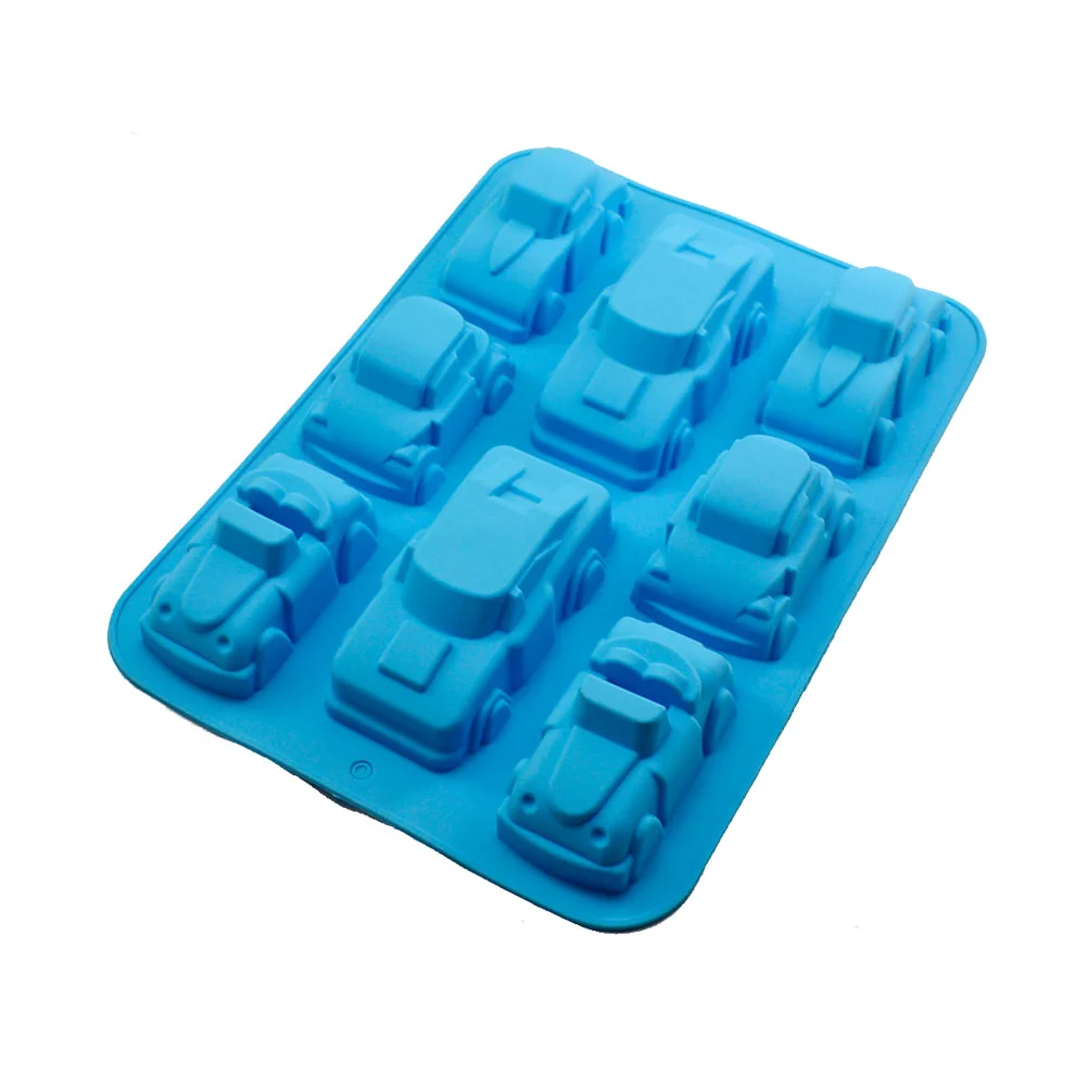 

Car Shape Silicone DIY Cake Mold Fondant Chocolate Mold Biscuit Baking Tool for Kitchen (Blue)