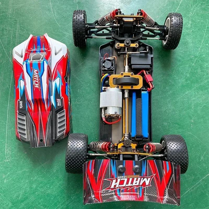 Wltoys 104001 RTR 1/10 4WD RC 자동차, 2.4G 리모컨 레이싱 카 드리프트, 45 km/h 고속 오프로드 클라이밍 금속 차량 장난감