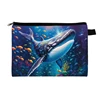 Otter Octopus Dolphin Jellyfish Turtle Cosmetic Case Women Makeup Bag Lipstick Napkin Phone Storage Bags Ladies Toiletries Bag 3