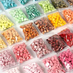 200PCS Retro Envelope Sealing Wax Beads Color Octagon Seal Stamps Wax For Wedding Invitation Birthday Gifts DIY Scrapbook Decor