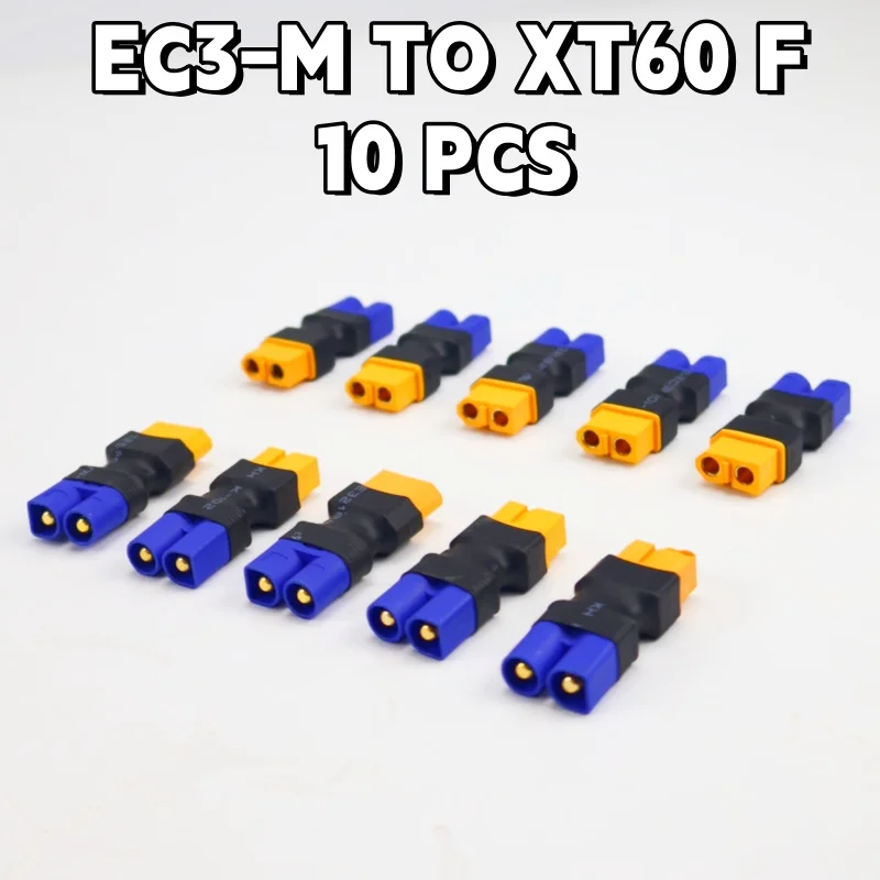 Adaptateur de connecteur sans fil pour batterie Lipo de véhicule RC FPV ESC-connexion facile EC3 EC5 à XT60 mâle femelle – Image 3