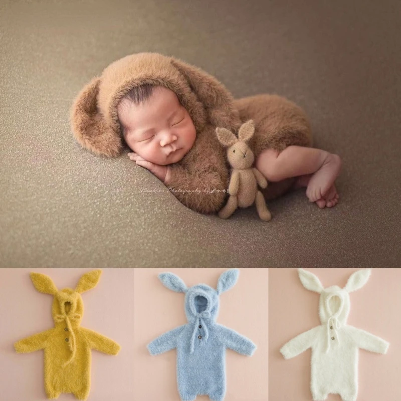 cute-rabbit-furry-jumpsuits-para-bebe-recem-nascido-fotografia-props-soft-knitted-hoodies-bodysuits-para-studio-shooting-photo-props