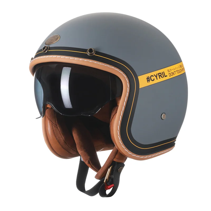 Casco Garibaldi Vintage G02x Blanco ECE 22.06. — Totmoto