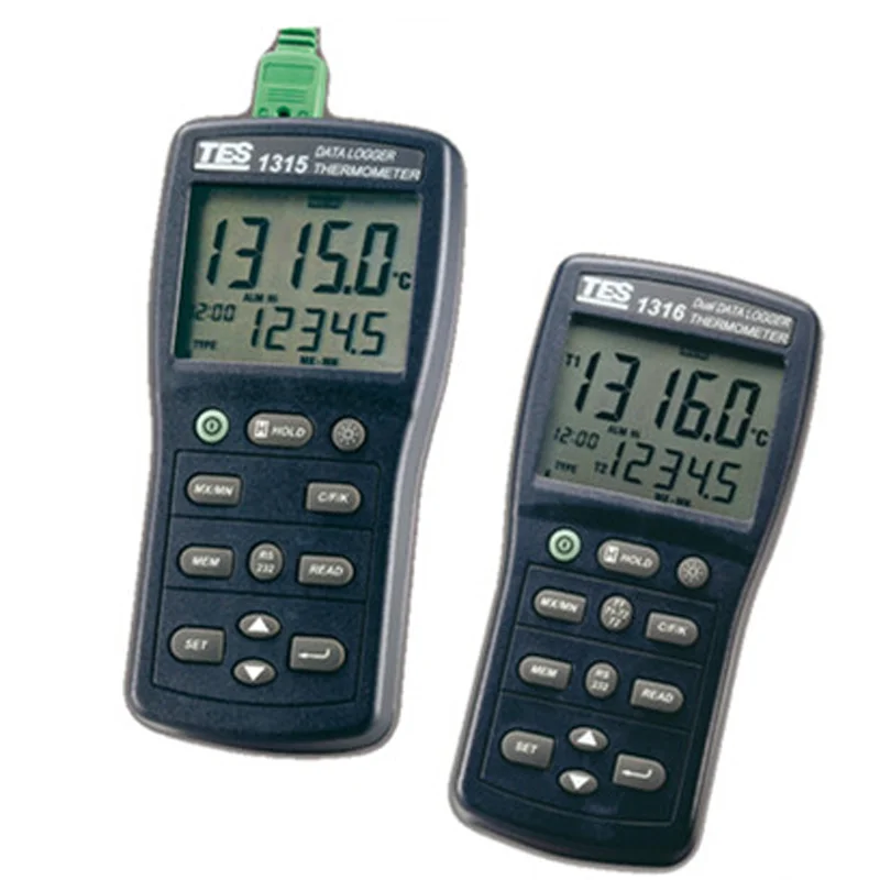 TES1316DualInputFunctionT1T2TemperatureThermometerDigital
