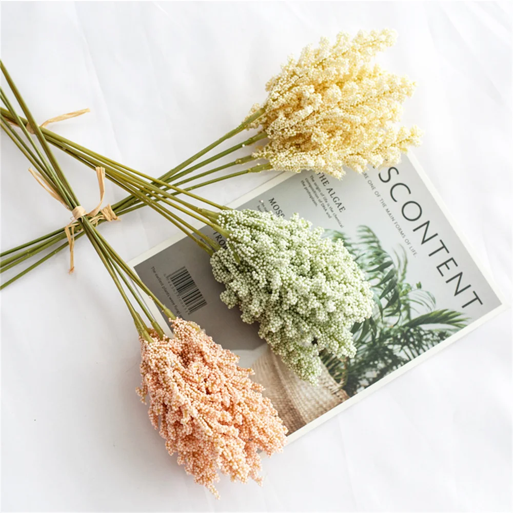 Lavender Artificial Flower Bouquet for Home Decoration - Set of 6 Pieces