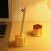 1PC Creative Pudding Pen Holder Cute Pudding Pen Holder Birthday Gift Creative Desktop Girl Heart Small Ornament 4
