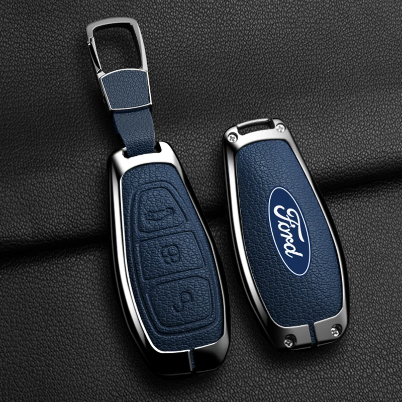 Alloy 3 Buttons Car Key Cover Case Shell Fob For Ford Fiesta Focus Mondeo Kuga Escape C-Max /Grand C-Max Ecosport key case,key case cover,car key shell,flip key fob shell
