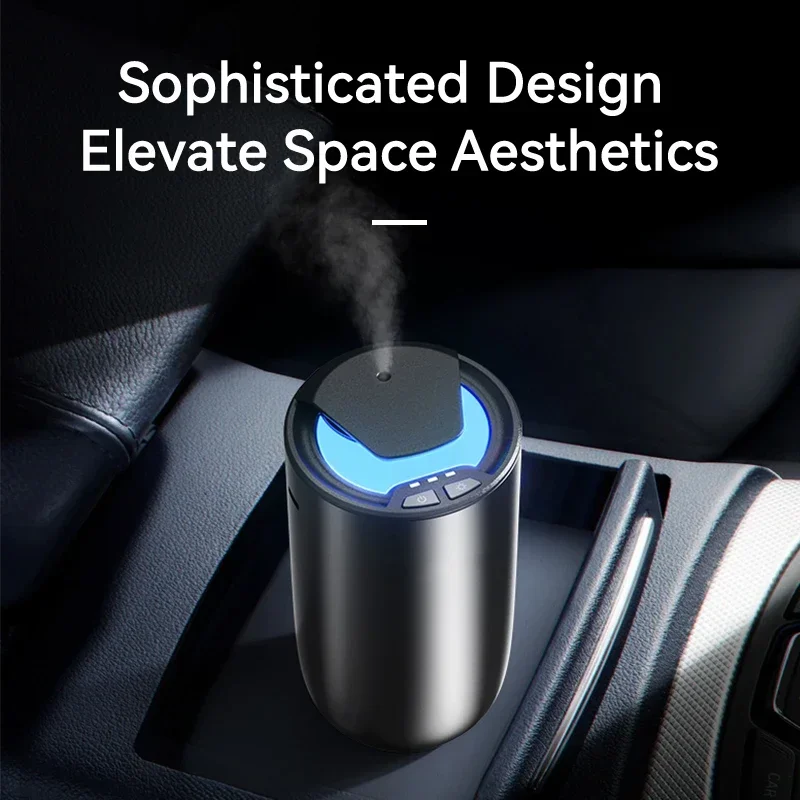 미니 휴대용 자동차 아로마 디퓨저 USB 충전 에센셜 오일 디퓨저 가정 사무실..