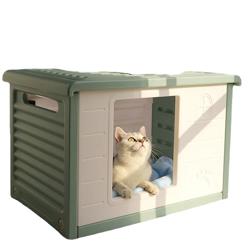 Wyj Cat Nest Four Seasons Universal Pet Puppy Nest Stray Cat House Outdoor Antipioggia
