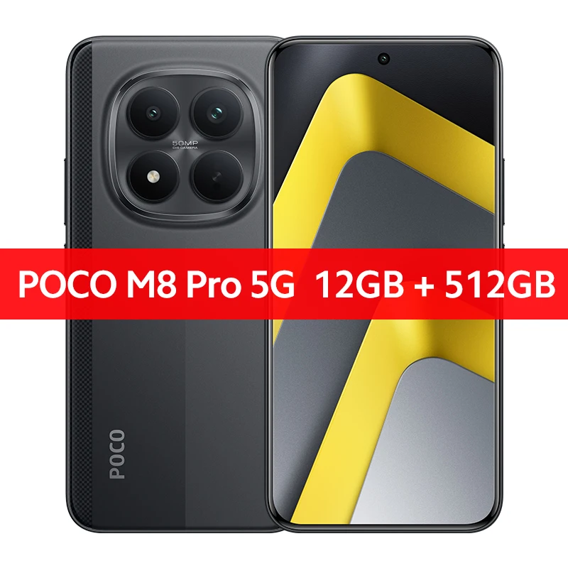 New POCO M8 Pro 5G Smartphone Global Version Snapdragon 7s Gen 4