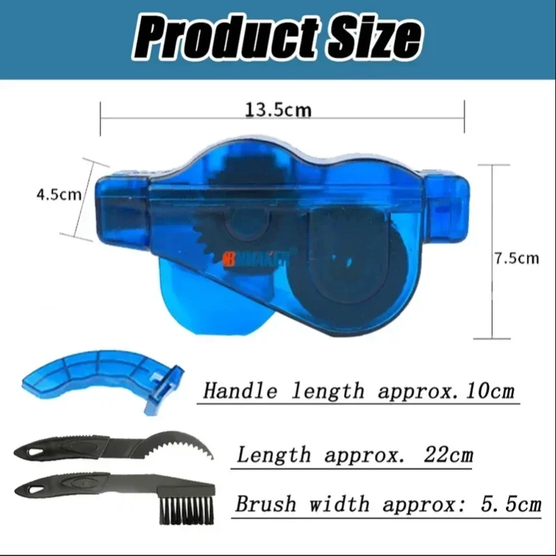 Bicycle Chain Cleaner Portable Bike Brushes Scrubber Wash Tool Mountain Cycling Cleaning Kit Outdoor Accessory