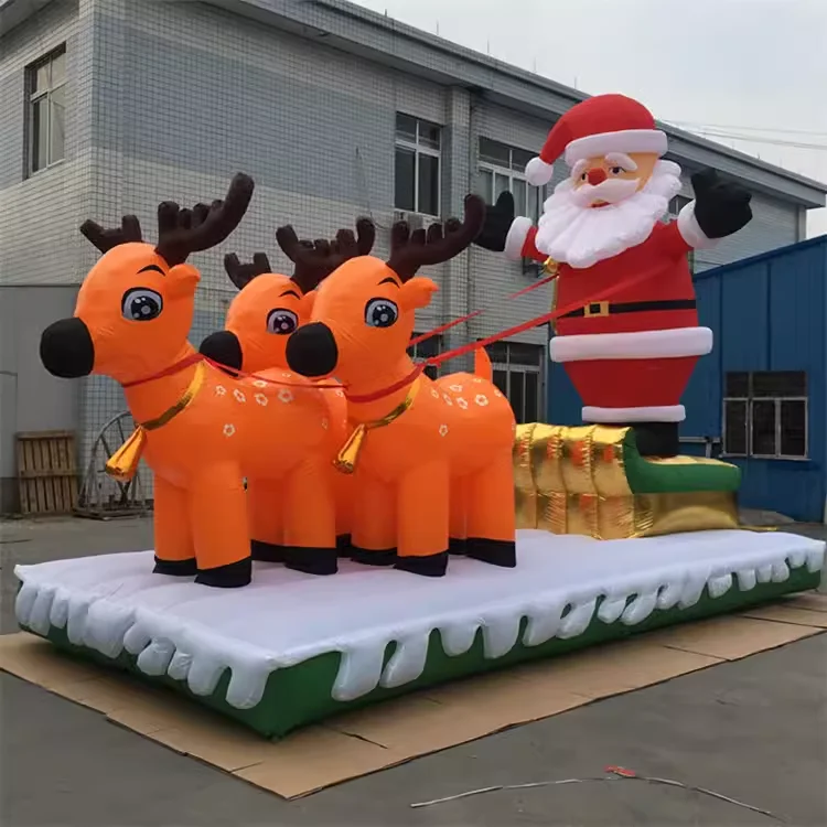 Indoor Outdoor Christmas Ornament Inflatable Santa Claus Snowman Tree Yard decorations Christmas inflatable with LED Lights