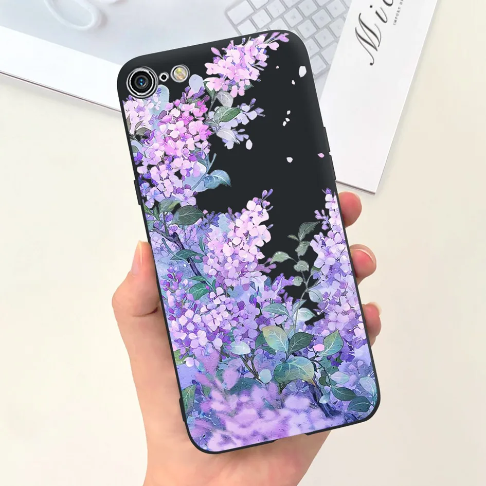 Fashion Marble Flower Slim Soft Silicone Back Cover Bumper Case