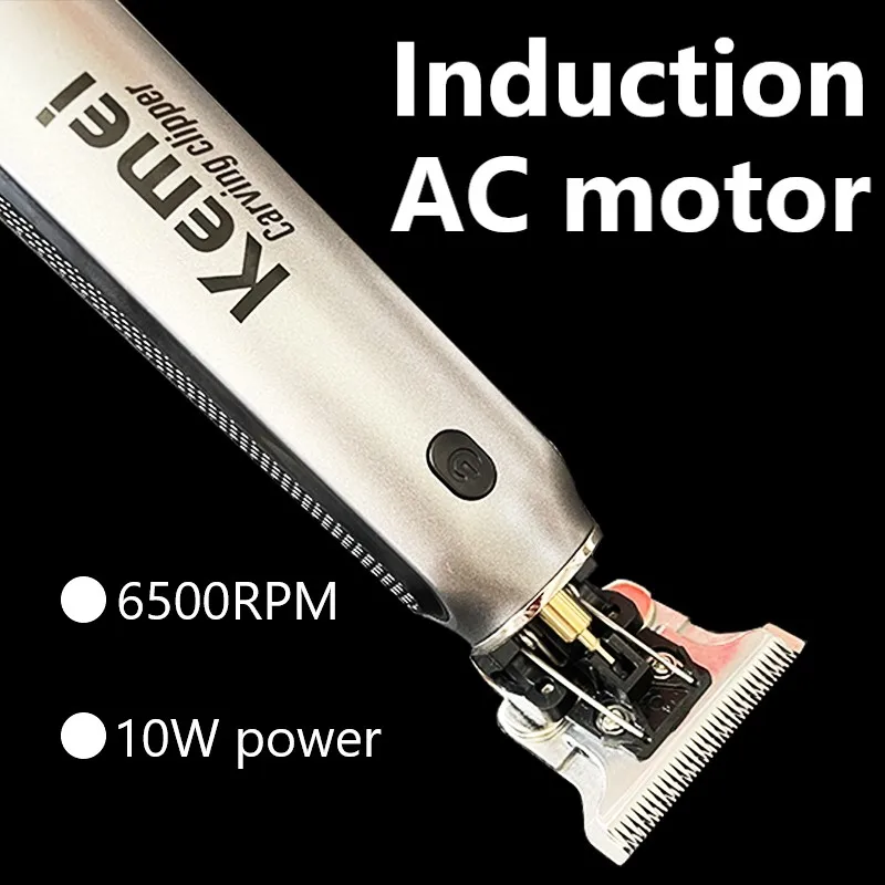 KM-1757 Hair Clippers Men Beard Trimmer Zero Gapped T-Blade Hair Cutting Machine Cordless Professional Barber Edgers Cutter hair clipper hair trimmer