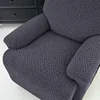 4Pcs/set Jacquard Recliner Sofa Cover Stretch Armchair Slipcovers Solid Color Non-Slip Couch Slipcovers for Home Office Decor 4