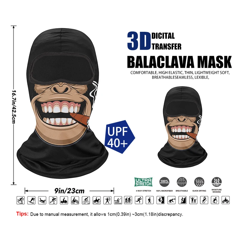 Army Outdoor Sunscreen Balaclava Motorcycle Face Mask Bandana Breathable Cycling Winter Cap Ski Mask Camping Bicycle Headgear