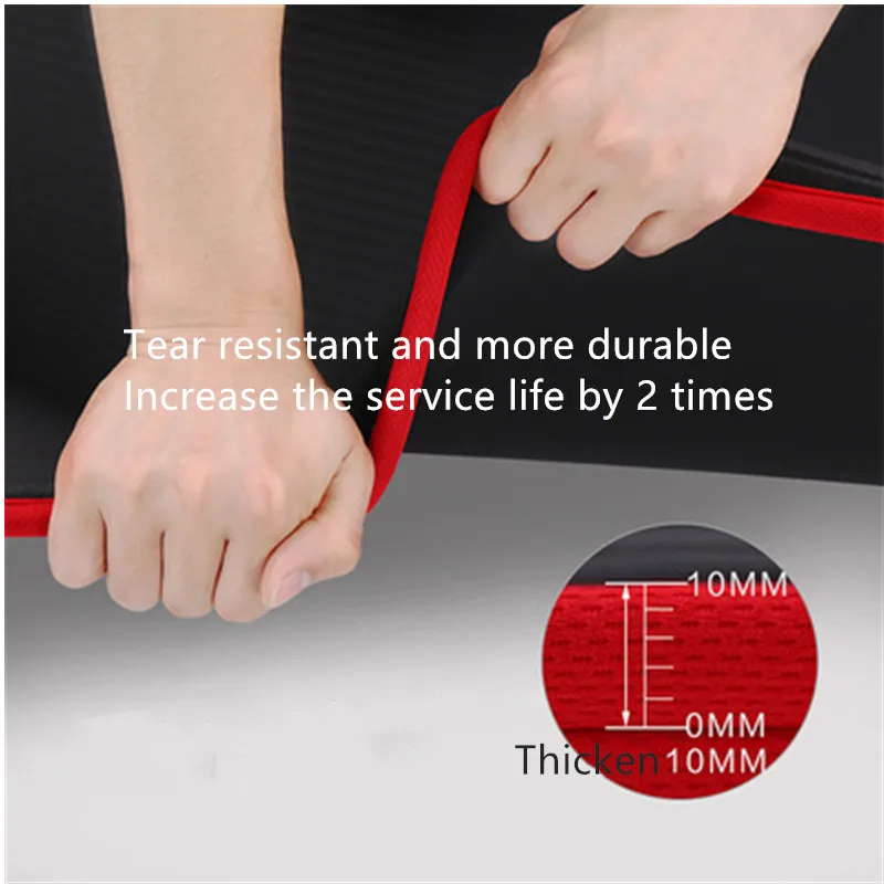 183*61*1cm Extra Thick yoga mat Non-slip Yoga Mats For Fitness Tasteless Pilates Gym Exercise Pads with Bandages