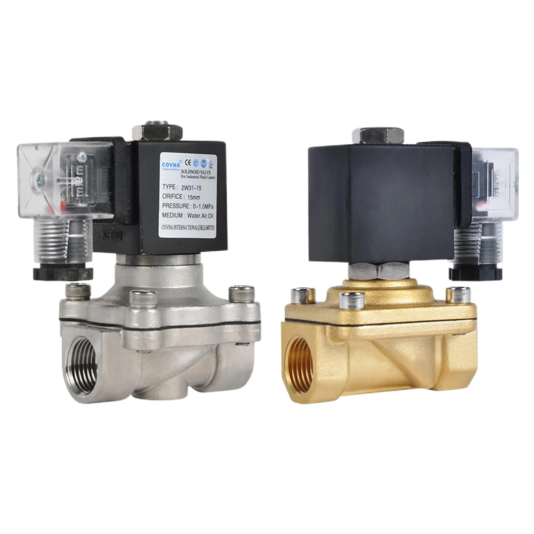 

Normally Closed 12V 24V Solenoid Valve 2 Way 1/2 Inch Water Gas Solenoid Valve For Water