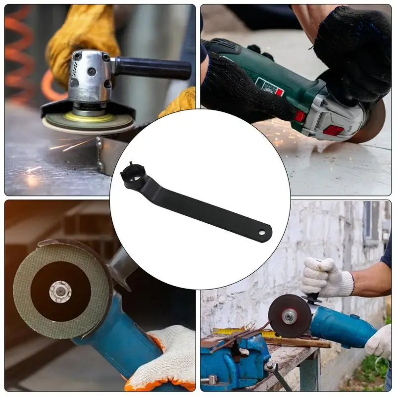 

Ключ шлифовальный портативный с четырьмя креплениями, угловая шлифовальная машина, Фланцевая гайка, прочная Удобная Новая Угловая шлифовальная машина, ключ с замком