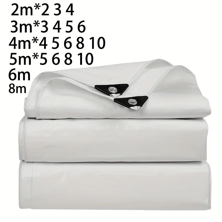 Outdoor Awnings Rainproof Tarpaulin White 3x5 6 8m*8 10 12 3 4x4 5m