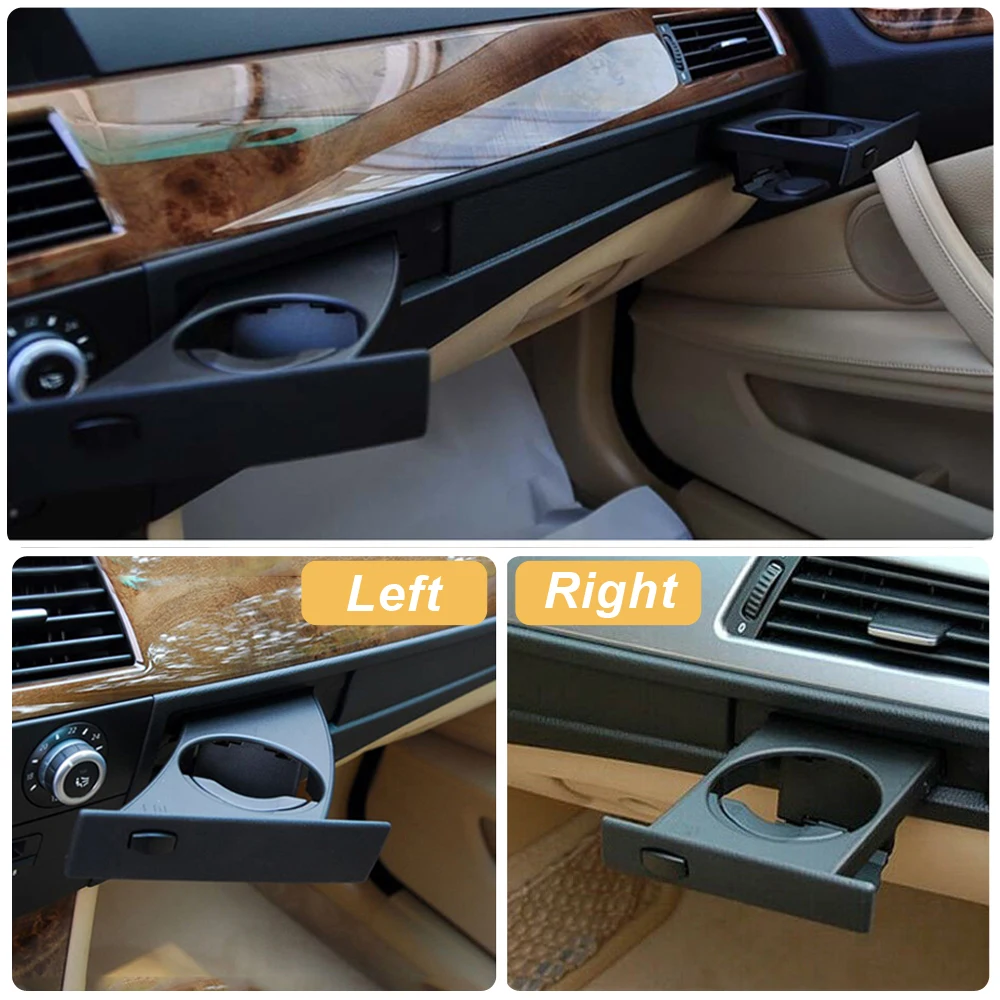 BMW 자동차 프론트 센터 콘솔 물컵 음료 홀더 51459125622, BMW 5 시리즈 E60 E61 M5 525i 528i 530i 535i 550i 2004-2010