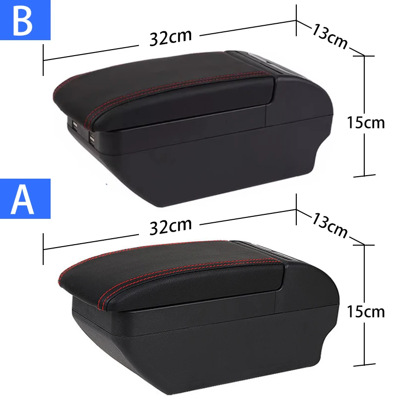 For KIA Rio 2 armrest box For KIA Rio 2006 2007 2008 2009 2010 2011 car armrest box accessories interior Storage box Retrofit