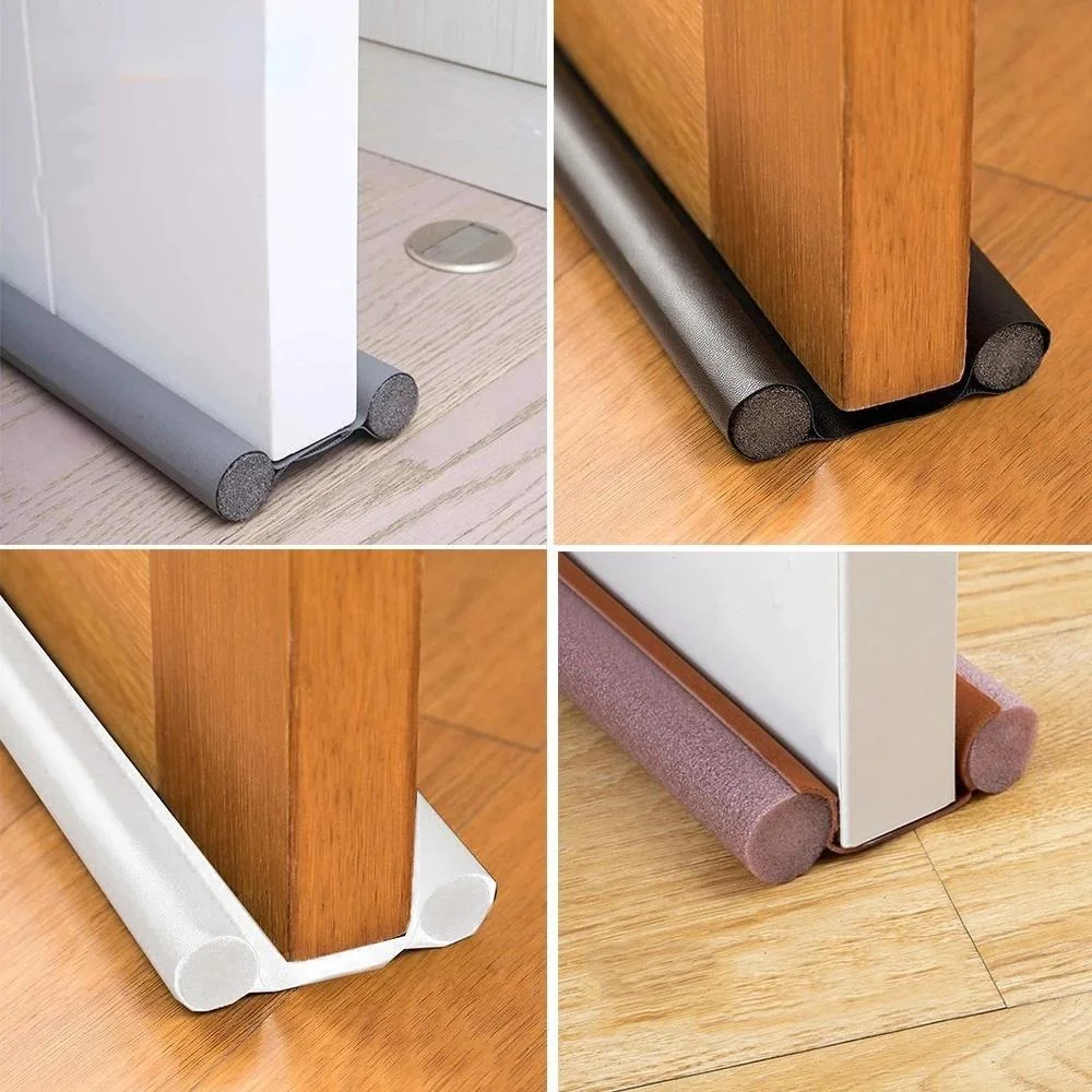 Door Bottom Sealing Strip Stopper SoundProof Gasket Weatherstrip Window Draft Guard Wind Dust Blocker Protector Easy To Install