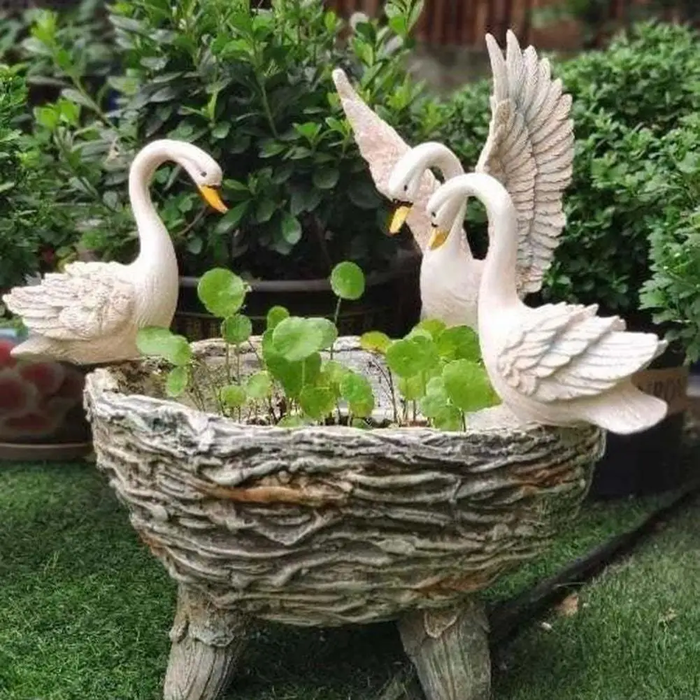 Trinkende Ente Gartenfigur Aus Harz - 36cm Dekofigur Für Teich & Garten