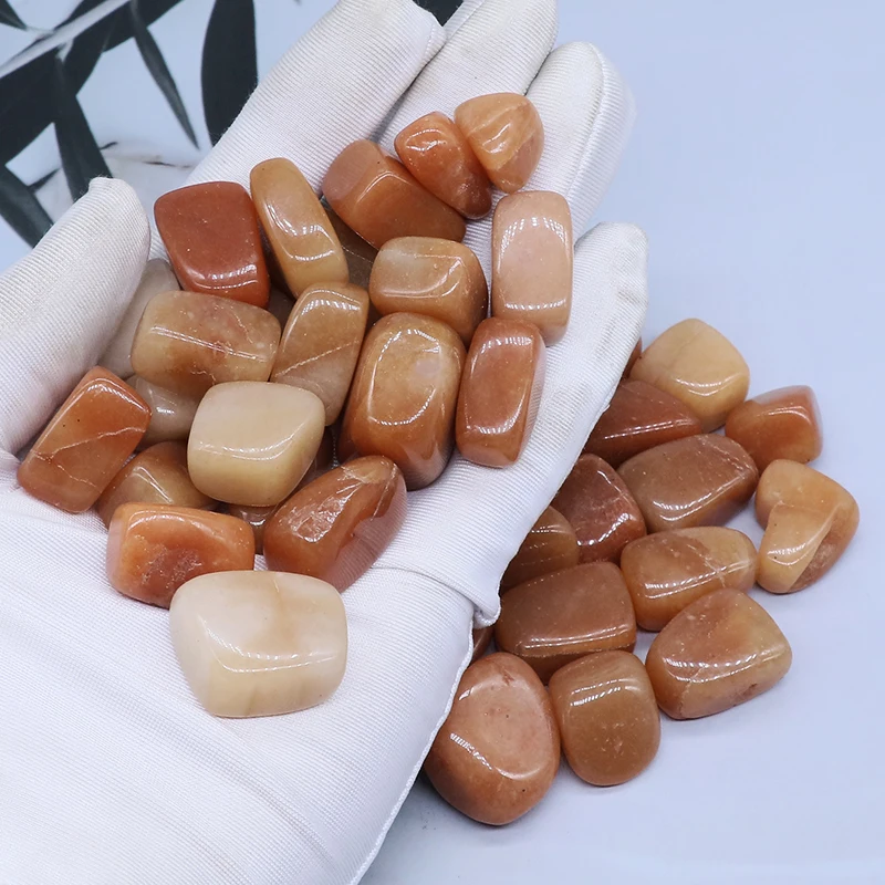 Natural Orange Aventurine Irregular Tumbled Stone Reiki Healing Crystal