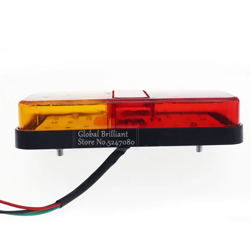 2PCS 12V/24V LED Rücklicht Rücklicht Blinker Anzeige Bremsleuchte Hinten Bremslicht für Auto Lkw Anhänger Caravan Bus Traktor – Detail 8
