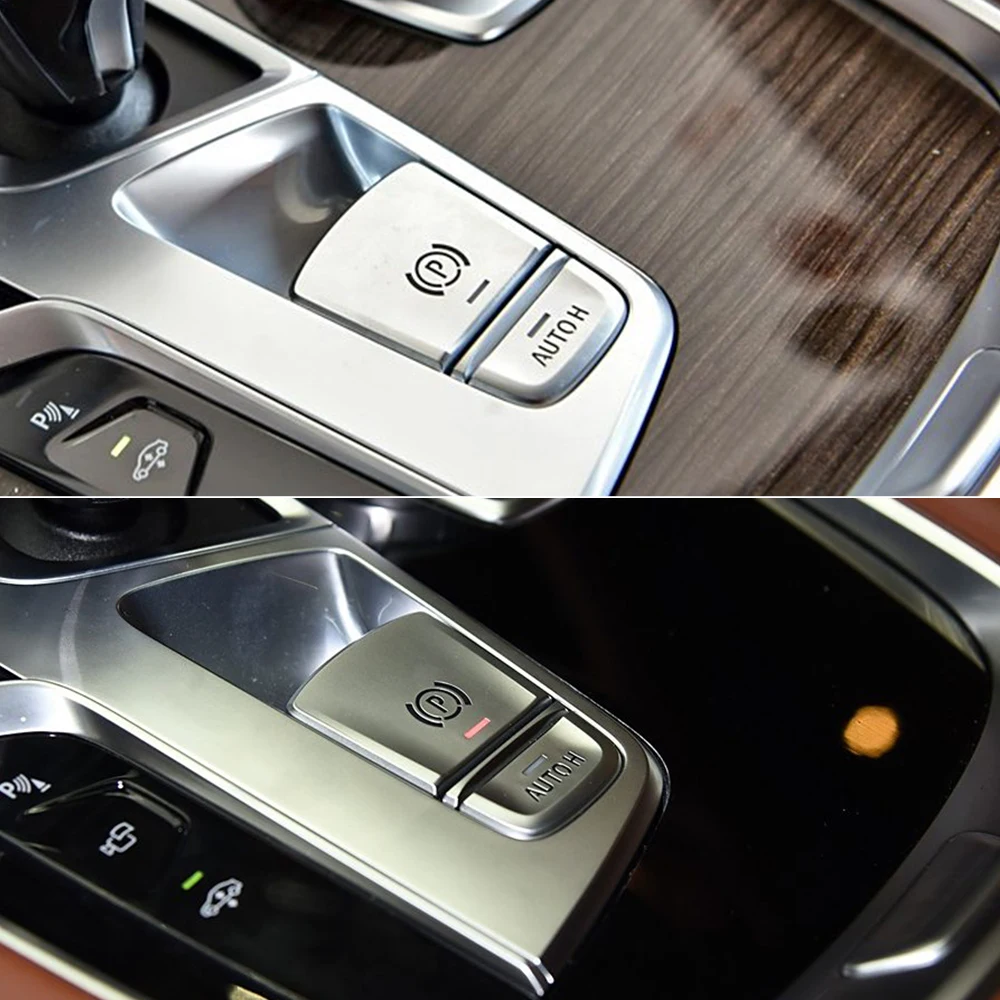 Silver Interior Car Electronic Hand Brake Parking Control Switch Button Assembly For BMW 7 Series G11 G12-61316819981