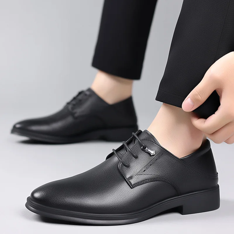 2025 Spring Autumn New Men's Dress Shoes British Business
