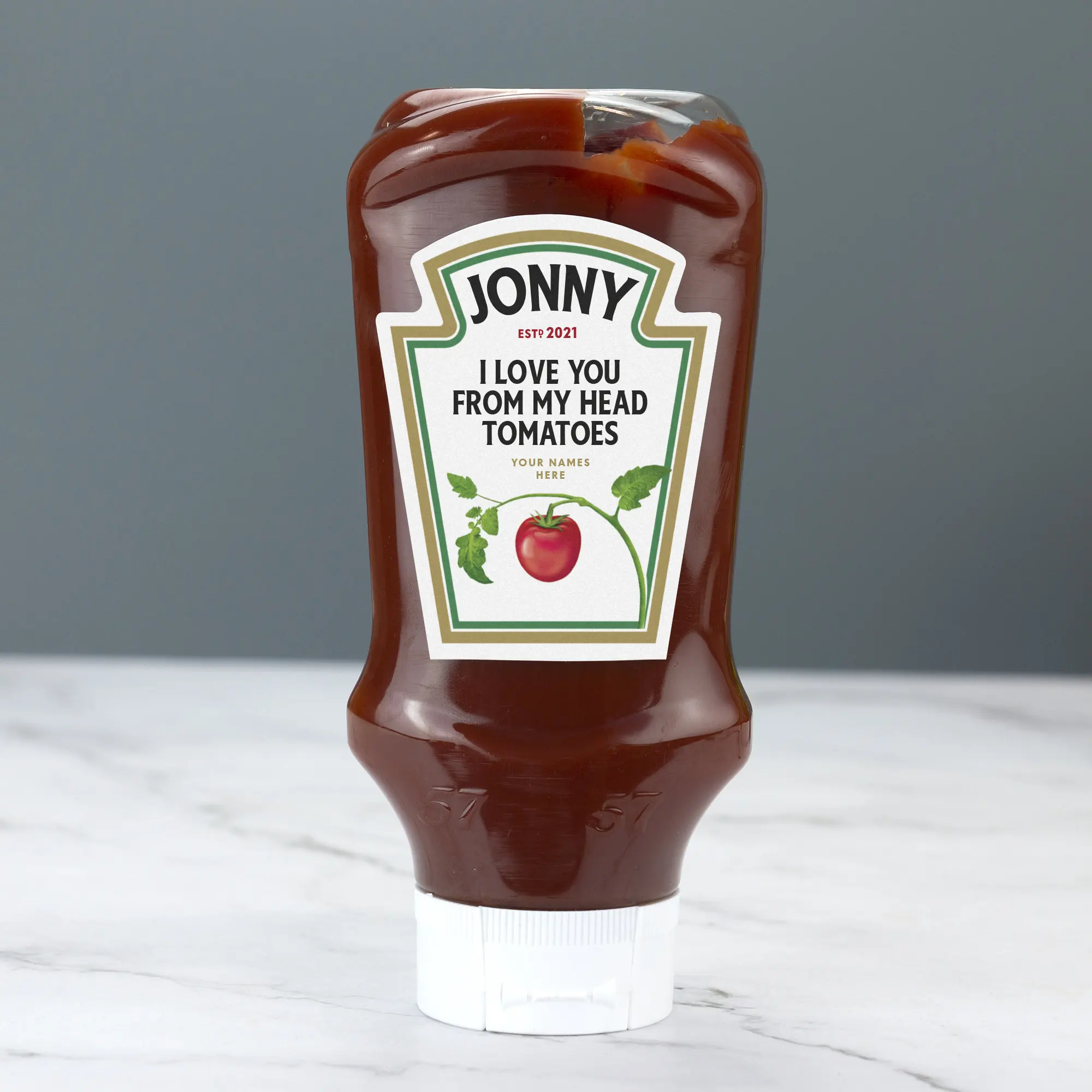 Personalised Tomato Ketchup Sauce Label Vinyl Sticker Funny Novelty Gift Birthday Anniversary Kitchen Jar Name Stickers label stickers