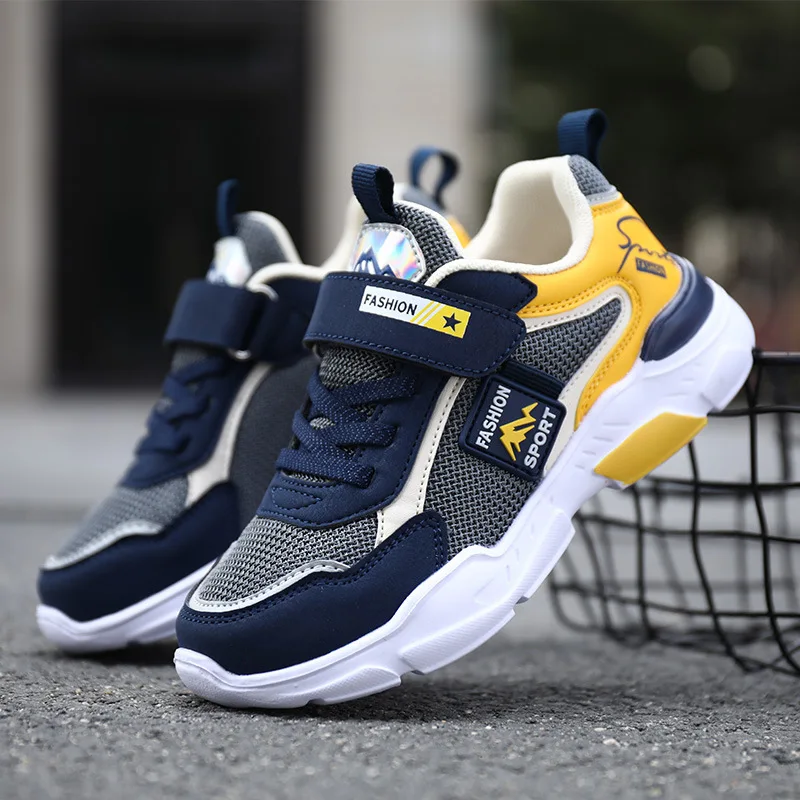 2022 New Hot Children's Fashion Sports Shoes Boys' Running Leisure Breathable Outdoor Kids Shoes Lightweight Sneakers Shoes