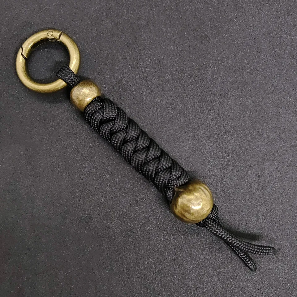 Playstala Couteau Lanière Titane Couteau Perle Parachute Perle Paracorde Perle Extérieure Pendentif Perles Pour Longe En Plein Air Parachute Paracord