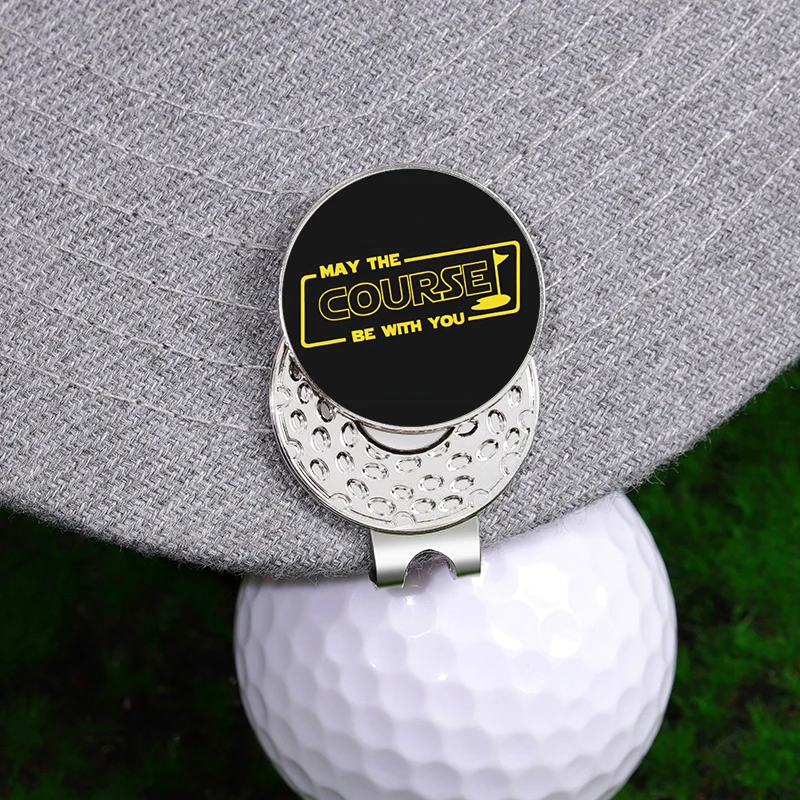 Fiction Film Fashion Golf Cap Clips Magnetic Golf Ball Marker Hat Clip 0.98 Inch Ball Marker Clip Gift for Men Women Golfer golf ball mark golf hat clip
