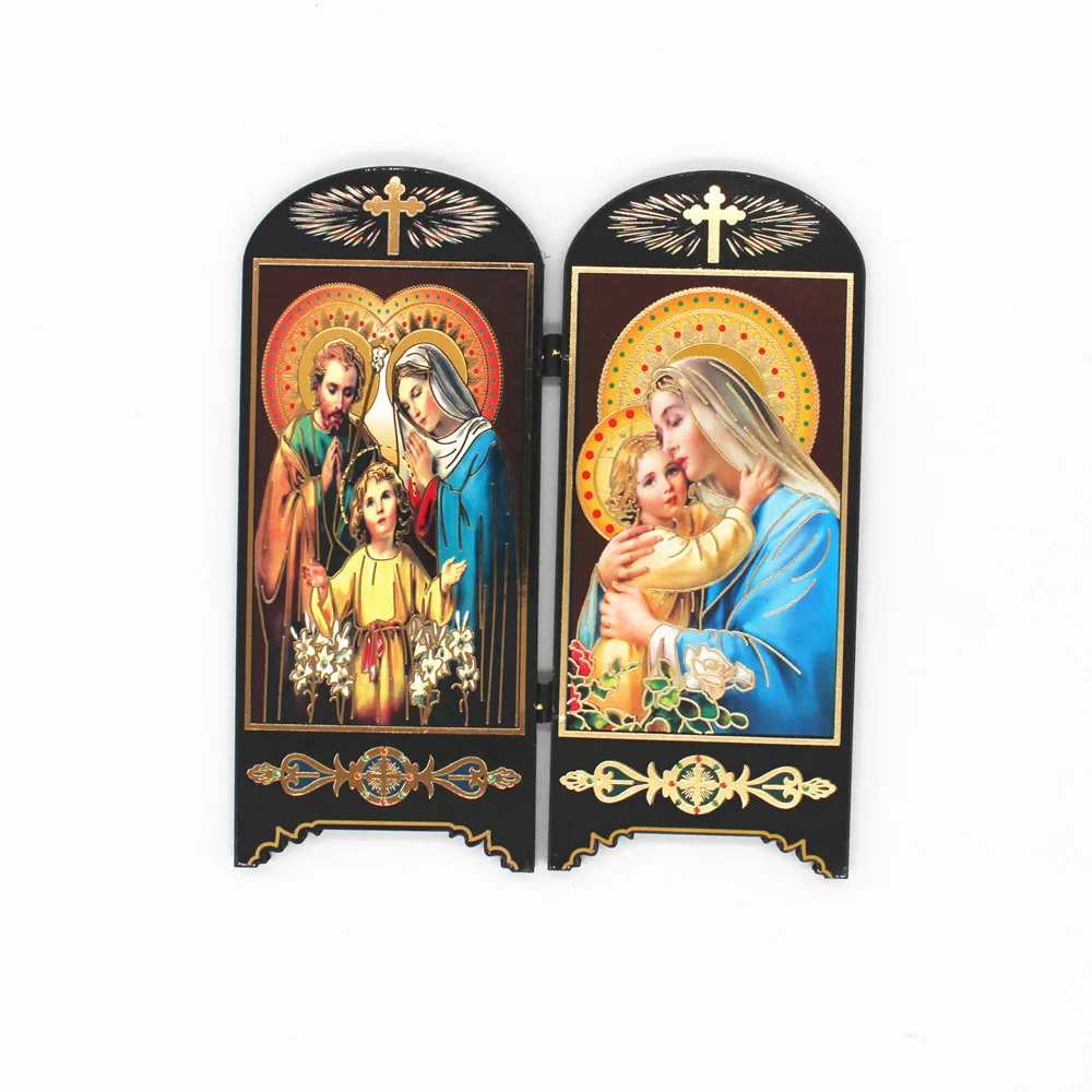 Orthodox Icons Jesus Christ Catholic Virgin Mary Wood Iconostasis Church Utensils Chrimstas Religious Relics Crafts wood icon decoration,wood icon plaque