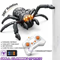 Children's Electric Remote-Controlled Wall-Climbing Spider Halloween Creative Pranking Realistic Reptile Model Toy