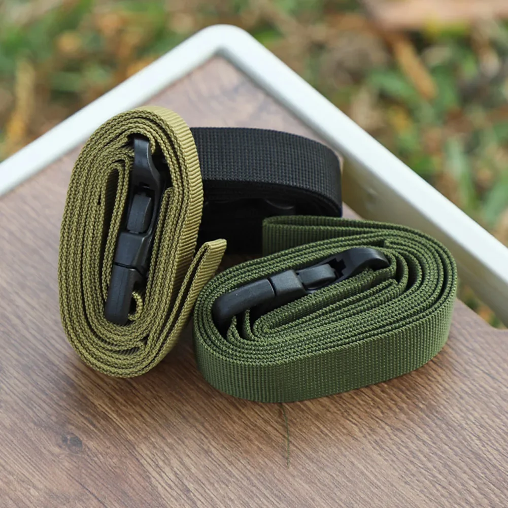 135cm Adjustable Handle Strap Double Security Buckle Outdoor Camping Luggage Hiking Binding Belt PP Webbing Pack Fastening Tool