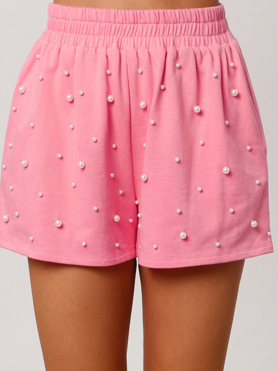 Women s Stylish Denim Shorts with Frayed Hem and High Waist Design Casual Loose Fit Summer Shorts with Elastic Waistband