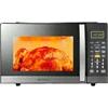 Countertop Microwave Oven,Sleek Mirrored Finish 10 Power Levels, 6 Auto Menus,Glass Turntable and Child Safe Lock,1.1 Cu. Ft 4