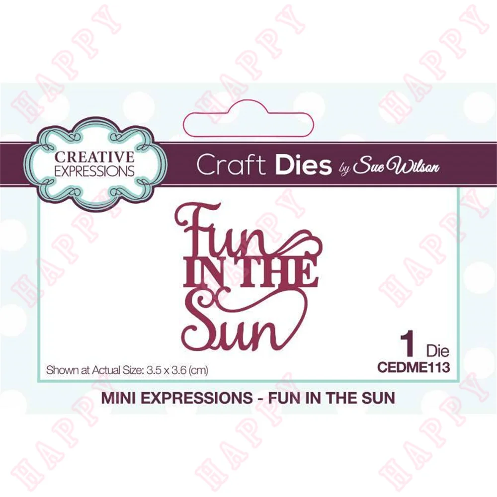 

2022 New Summer Fun In The Sun Craft Metal Cutting Dies Diy Scrapbooking Paper Greeting Cards Making Decoration Embossing Molds