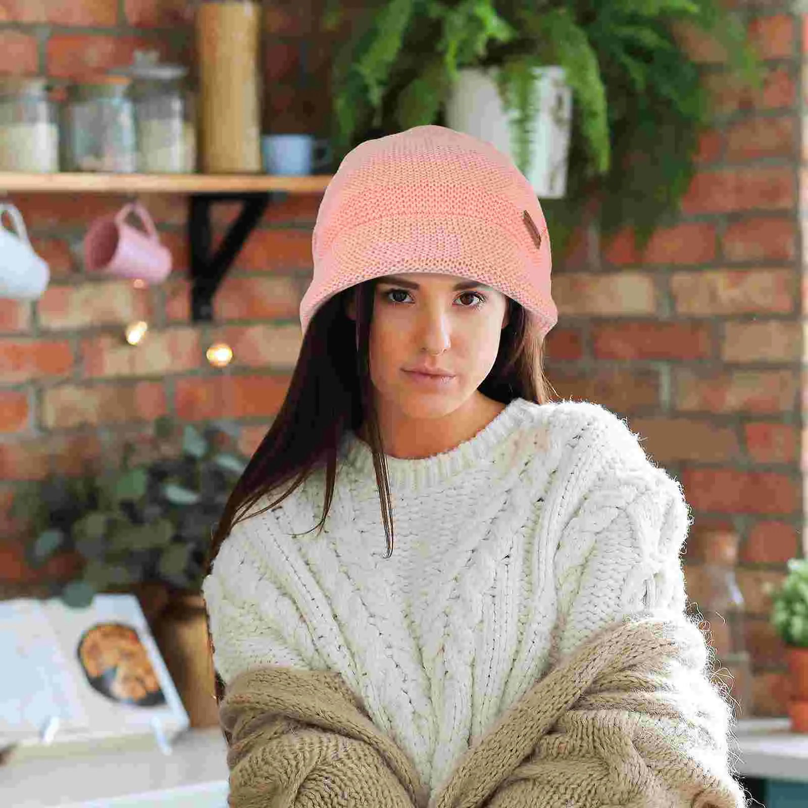 Рисунок 4 - Вязаная шапка зимние теплые женские