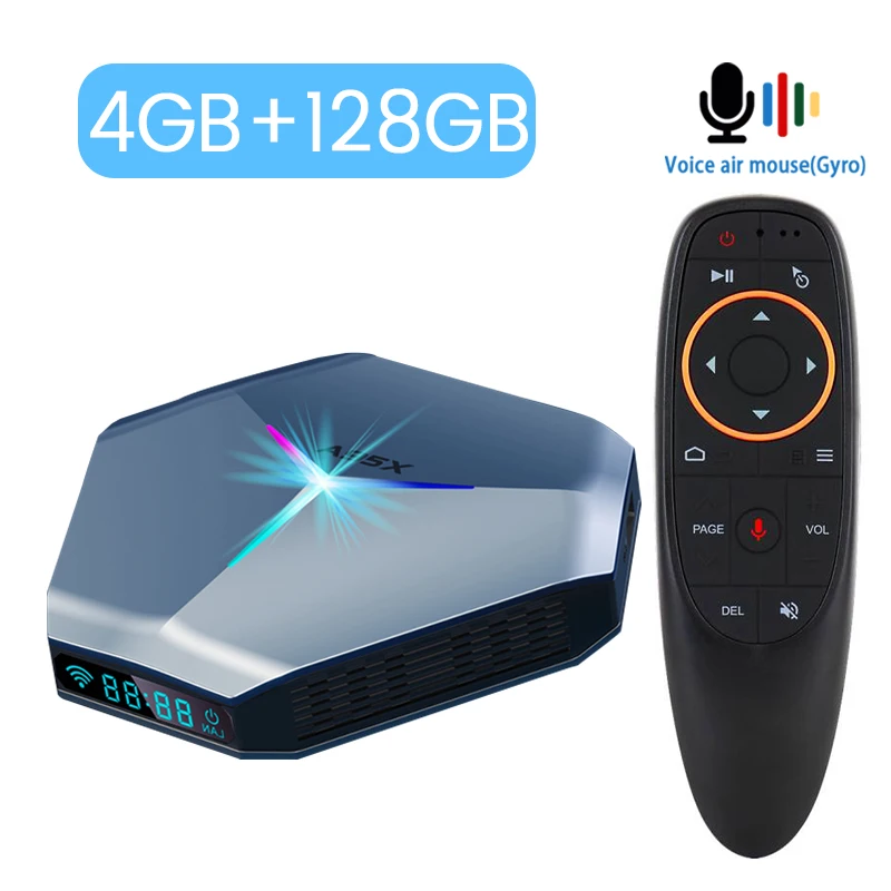 cable box for tv Android11 Amlogic S905X4 TV BOX A95X F4 RGB Light TV Box Dual Wifi 8K 4K 3D Youtube Media Player Set top box indoor aerial TV Receivers