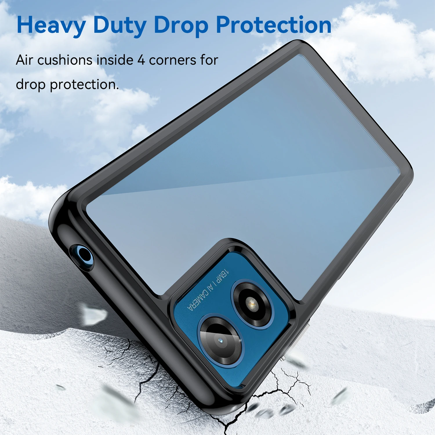 Transparent Silicone TPU Protective Case - Clear Cover