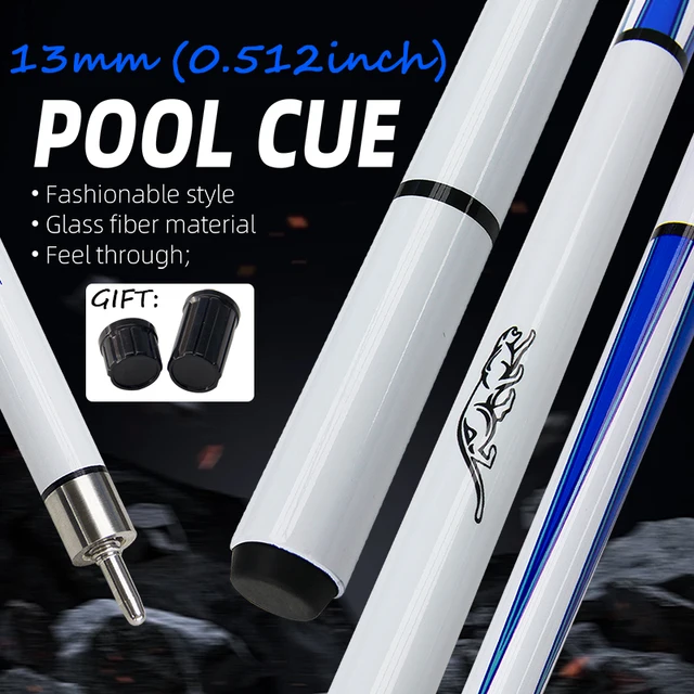 13mm Carbon Fiber Blue Leopard Pool Cue Stylish Smooth Competitive Training Joint Protector Gift 1/2 Split Design for All Tables 1