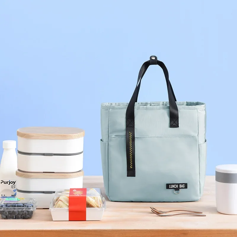 Insulated Bento Lunch Bags Thermal Bag Large Capacity Food Zipper Storage Bags Container for Women Cooler Travel Picnic Handbags