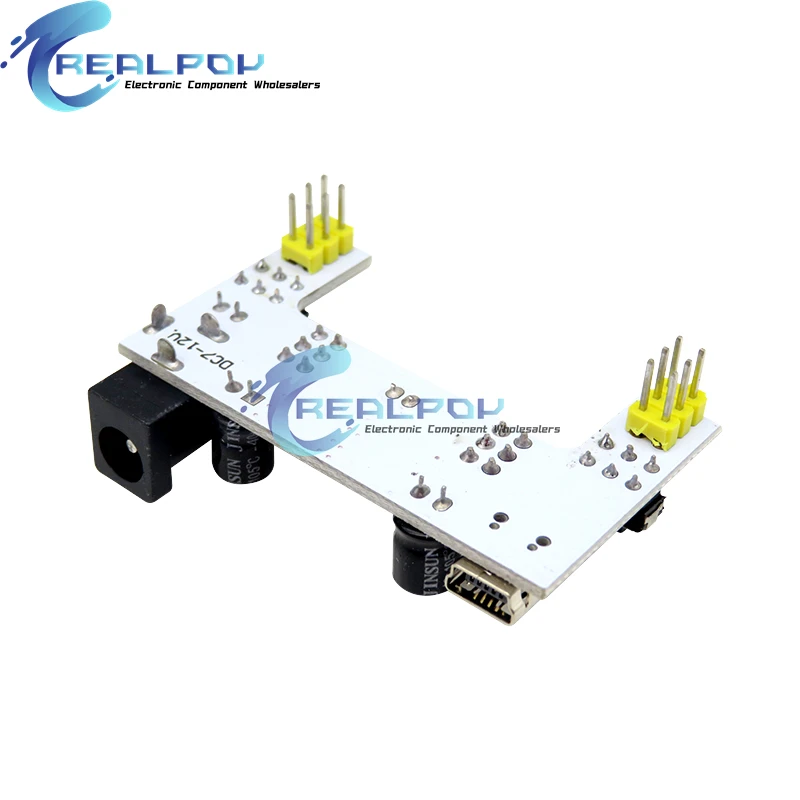 MB102 Breadboard Dedicated Power Supply Module Mini USB Black White 2 Way 3.3V 5V MB-102 Solderless Bread Board image 6