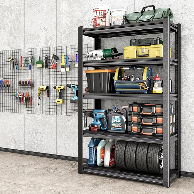 

SDXYSTCE 5-Tier Garage Shelving Heavy Duty,40”W x 18”D x 72”H All Metal Shelving Unit, 2250 lbs Weight Capacity Adjusta