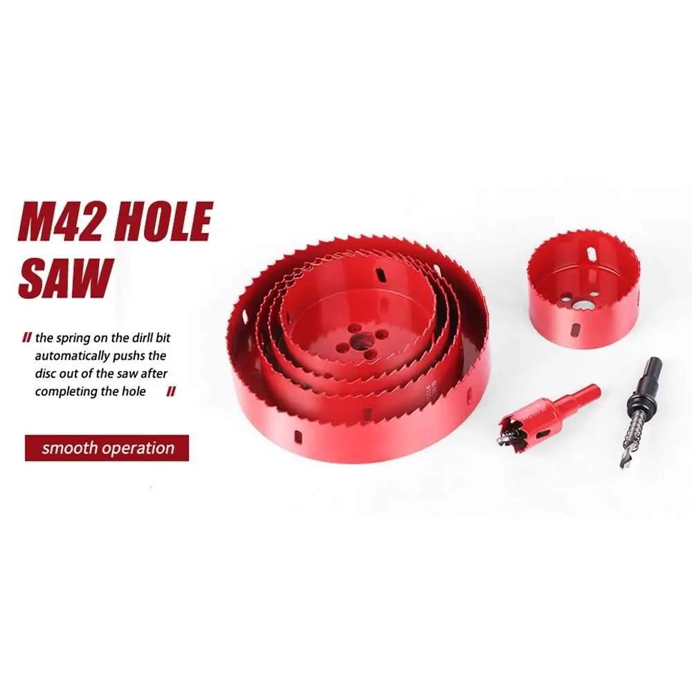 1Pcs New 15-200mm M42 Bi-Metal Hole Saw HSS Steel DIY Bimetallic Hole Opener Wood Tool for Metal Iron Aluminum Plastic